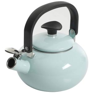 Chaleira de Chá 1.3mL, com Apito, Aço Inoxidável, KENMORE , Azul