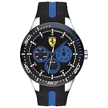 Relógio de Pulso RedRev Aço Inoxidável Quartzo Resistente a Arranhões, FERRARI 830587, Preto