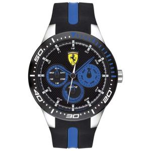 Relógio de Pulso RedRev Aço Inoxidável Quartzo Resistente a Arranhões, FERRARI 830587, Preto