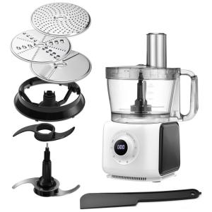 Processador de Alimentos 2L Multifuncional Aço Inoxidável, 1000W, 110v, MAGICCOS FP 416A, Prateado