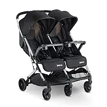 Carrinho de Bebê Duplo com Assentos Reclináveis e Dobra com Uma Mão, Joovy X2, Páprica