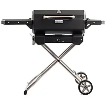 Churrasqueira a Carvão Portátil com Mesa Lateral e Rodas, Cor, MASTERBUILT MB20040722, Preto