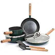 Conjunto de Panelas Antiaderente Revestida de Cerâmica, 8 Peças, GREENPAN CC005397 001, Verde