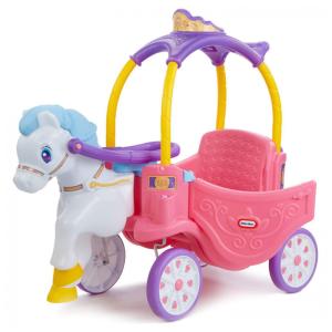 Carrinho de Passeio Infantil Carruagem da Princesa para Crianças de 2 a 5 Anos, LITTLE TIKES 642326M, Rosa