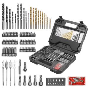 Kit Brocas de Chaves 122 Peças com Chaves para Perfuração e Aparafmento e Estojo, WESCO WS9958U USA, Preto