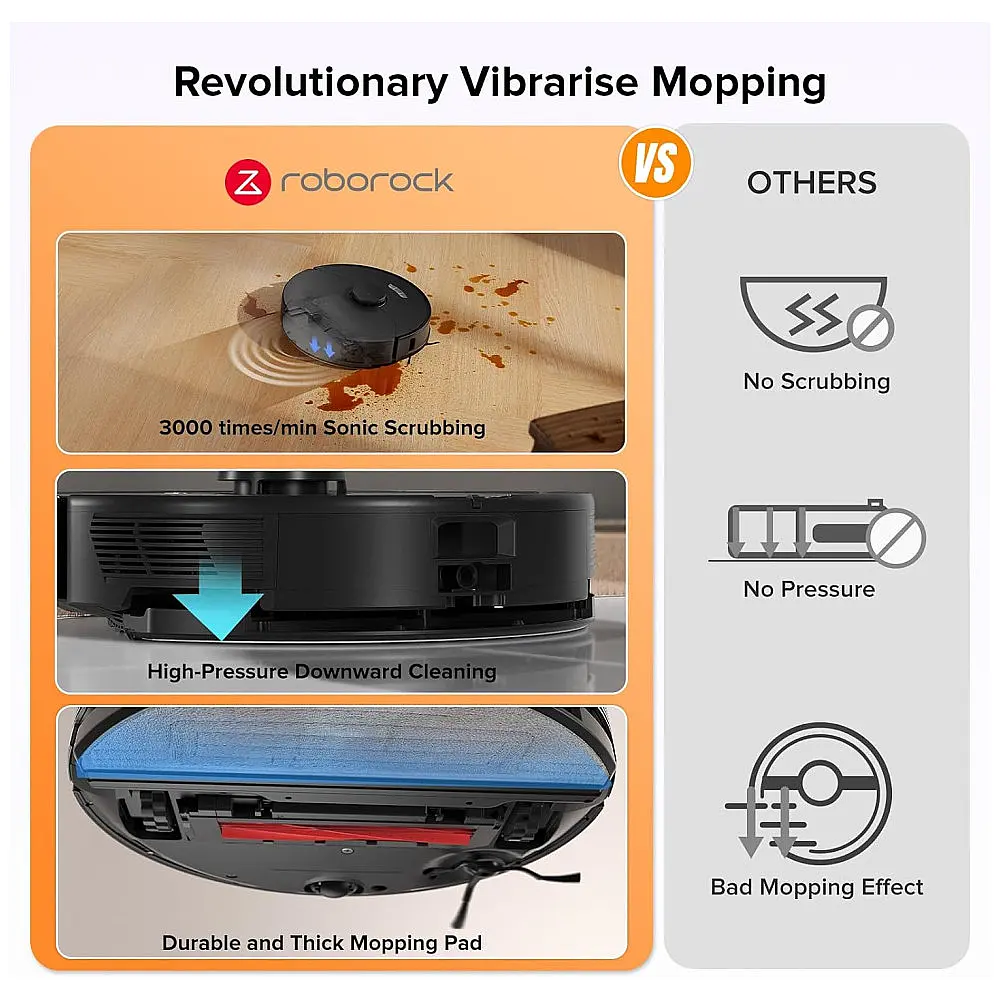 Aspirador e Esfregão Roborock S7 Max Ultra com Secagem Automática por Lavagem Tecnologia de Limpeza Avançada — foto 3