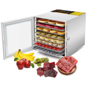 COMKERI Máquina Desidratadora de Alimentos com 8 Bandejas, Controle de Temperatura e Temporizador, 110V