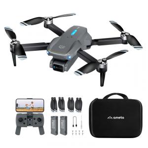 Drone com Câmera 4K UHD para Adultos, S20 Lite Brushless Motor FPV RC Dobrável, 36 Minutos de Voo, Altitude Hold e Giros de 360°, Ameta