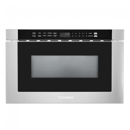 Forno micro-ondas gaveta embutir Cosmo inox 34L 1000W 11 níveis de potência 4 programas automáticos trava de segurança 110V