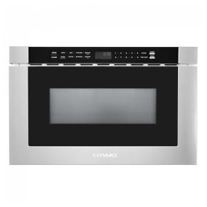 Forno micro-ondas gaveta embutir Cosmo inox 34L 1000W 11 níveis de potência 4 programas automáticos trava de segurança 110V