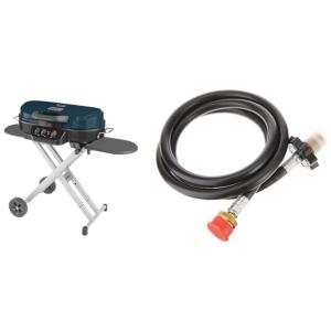 Coleman Churrasqueira a Gás, portátil, c, 3 queimadores e mesa de apoio, preta