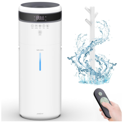 Umidificador 17L com Controle Remoto, Temporizador, Difusor de Óleo Essencial e Silencioso para Ambiantes até 185m², 110V, JUNICHY, Branco
