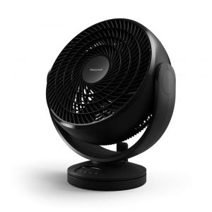Ventilador Pessoal com Controle Remoto Eletrônico de LED e 3 Velocidades, 110V, Honeywell HF715 Turbo Force Floor, Preto
