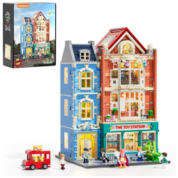Loja de brinquedos modular Lumibricks Toy Store com iluminação LED, 3086 peças