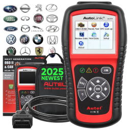 Scanner de Motor Automotivo OBD2 6 Sistema de Verificação, Universal, AUTEL AL519, Vermelho