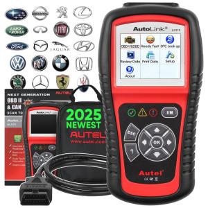 Scanner de Motor Automotivo OBD2 6 Sistema de Verificação, Universal, AUTEL AL519, Vermelho
