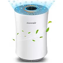 Purificador de Ar com Filtro HEPA H13 para Espaços de 131 m2, 110V, Gonrair, Branco