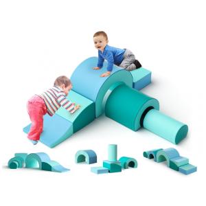 Kit de Escalada de Espuma Lischwert, Brinquedo Macio para Crianças, Conjunto de 5 Peças para Rastejar e Escalar com Bloco, 1,5m de Altura
