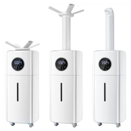 Umidificador para Salas Grandes 21 Litros com Bicos Duplos e Painel Digital, Mryitcal, Branco