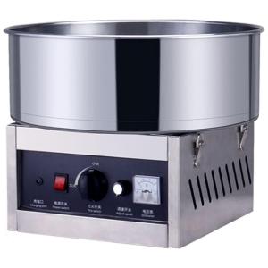 Máquina de Algodão Doce Elétrica Profissional em Aço Inoxidável, 110v, WLL DP, Prateado