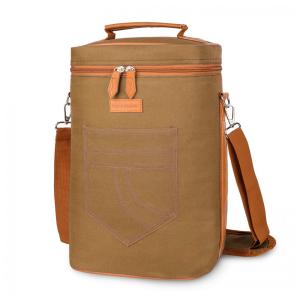 Bolsa Térmica Para Transporte de Vinhos Tirrinia até 4 Garrafas, Bege