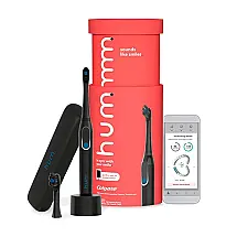 hum by Escova de Dentes Elétrica Inteligente e Recarregável para Adultos, COLGATE 61014851, Preto