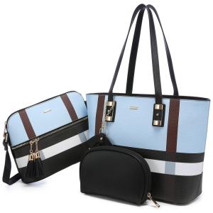 LOVEVOOK Handbags for Women Shoulder Bag Fashion Tote Top Handle Satchel Purse Set 3PCs