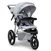 Carrinho de Bebê Delta Children Gap Feito com Materiais Sustentáveis com Assento Ajustável, Preto