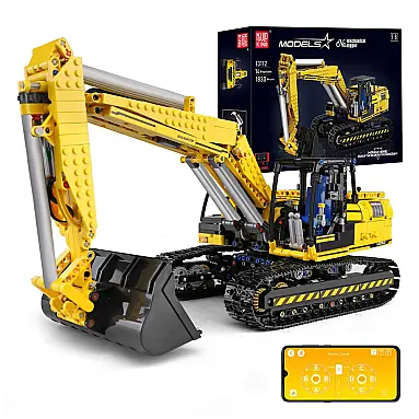 Kit de Construção Escavadeira com