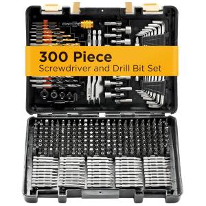 Kit de Brocas em Aço Carbono Peças com Estojo, JACKSON PALMER JP BS 300, Preto