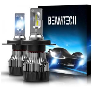 Kit Xenon Lâmpadas LED Branca 10000 Lúmens 6500K 60W, 9003, H4, 2 Peças, BEAMTECH, Preto