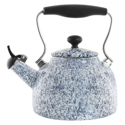 Vintage Chaleira de Chá 1.7L em Aço Carbono com Apito, CHANTAL 37 VINTSPT WB, Azul