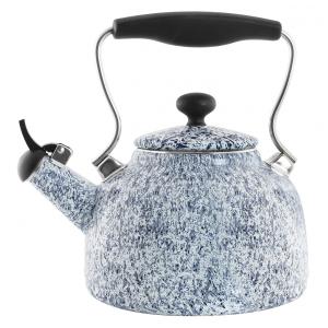 Vintage Chaleira de Chá 1.7L em Aço Carbono com Apito, CHANTAL 37 VINTSPT WB, Azul