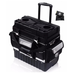 Caixa de Ferramentas Organizadora com Rodas e 24 Compartimentos, MARUTAI TOOL STORAGE G01, Preto