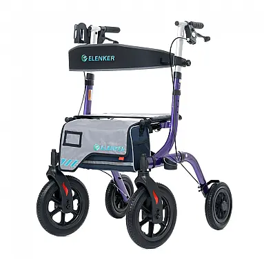Andador All-Terrain Rollator com Assento,