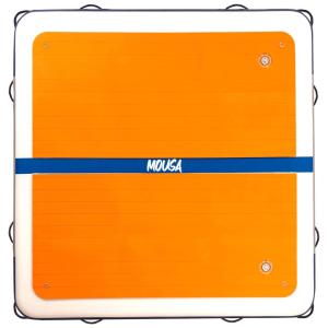 Plataforma Inflável Flutuante Portátil para até 8 Pessoas com Bomba Manual, MOUSA, Azul