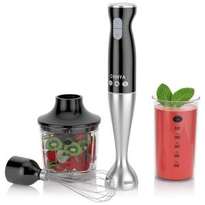 Mixer com 2 Velocidades e Acessórios, Aço Inoxidável, 200W, 110v, CHINYA 0794, Preto