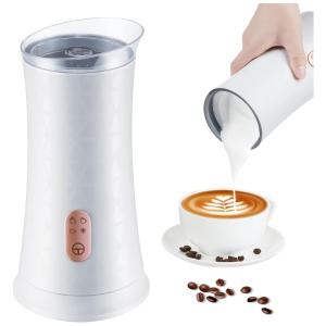 PGONEEE Espumador de Leite Elétrico, Capacidade 240 mL, Desligamento Automático, 110V, Branco