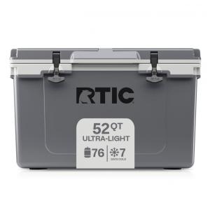 RTIC 1411 Cooler Caixa Térmica Portátil 52 Litros, Cinza