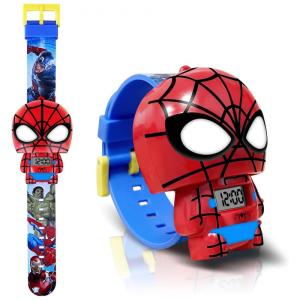 Relógio Digital para Crianças de 5 até 15 Anos, econoLED Homem Aranha, Vermelho