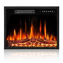 Lareira Elétrica Tornivk 58x46cm 1500W Chamas LED Multicoloridas Embutir 110V
