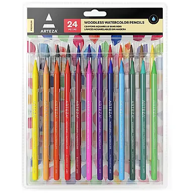 Conjunto de lápis aquarela sem