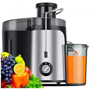 Centrifuga de Frutas com Bocal Grande e 2 Estágios, 110V 600W, Loilat, Prata