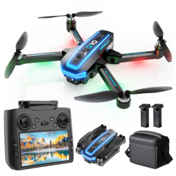 Drones GPS com Câmera 4K para Adultos, Tela HD no Controle, Modo Siga-me, Longo Tempo e Alcance de Voo, UFLYTOO