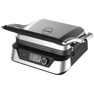 iCucina Sanduicheira Antiaderente com Tela LED, Aço Inoxidável, 1500W, 110V, Prata