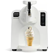 Máquina de Sorvete Soft Serve Nostalgia Branca com Compressor, Painel LED 30 Funções, Dispensador Automático NFDM1WH, 110V