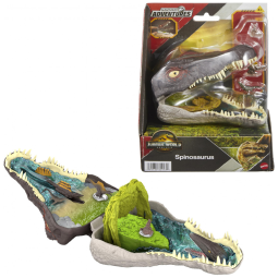 Mattel Jurassic World Rebirth: Playset Micro Aventura Spinosaurus com 4 Funções Interativas e 3 Mini Figuras