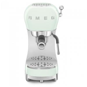 Máquina de espresso manual Smeg verde pastel retrô com bomba 15 bar, termobloco, vaporizador de leite e reservatório, 110V