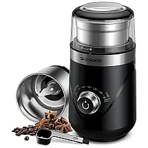 Moedor de Café e Grãos Elétrico Profissional 70g, Aço Inoxidável, 110v, SHARDOR US CG638B2009, Preto