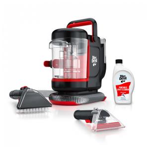 Extratora e Higiniezadora de Carpetes e Estofados Portátil com Sucção Poderosa, Compacto e Leve, Dirt Devil FD13000, Preto e Vermelho